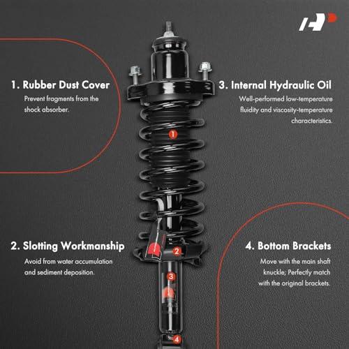 A Premium Rear Pair (2) Shock Absorber Compatible with Mitsubish 並行輸入品の画像
