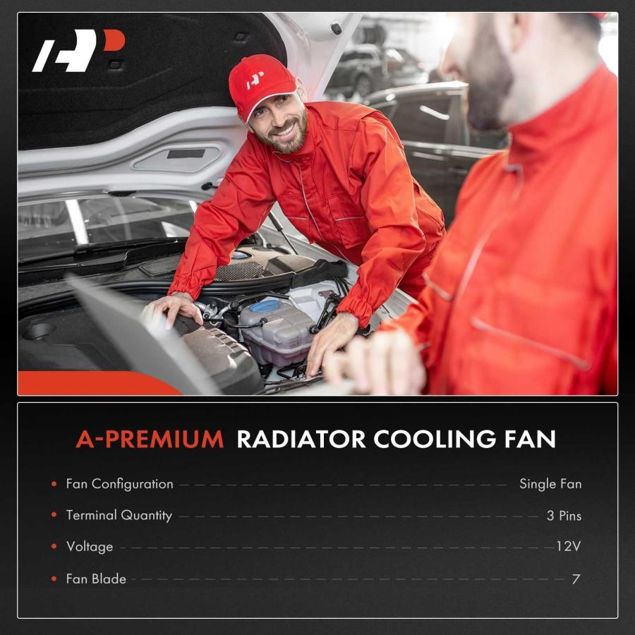 A Premium Engine Radiator Cooling Fan Assembly with Brushless Mo 並行輸入品の画像
