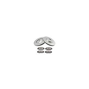 BRAKEUS 5 Lugs Front Brake Rotors and Pads Kits Replacement For 並行輸入品_2