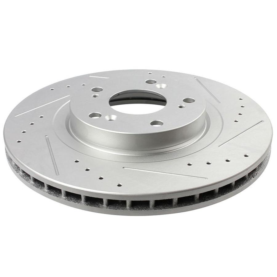 BRAKEUS 5 Lugs Front Brake Rotors and Pads Kits Replacement For 並行輸入品_9