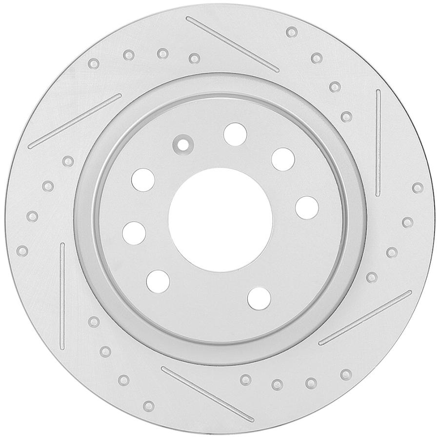 BRAKEUS 5 Lugs Rear Brake Rotors Kits Solid Replacement For Saab 並行輸入品の画像