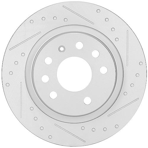BRAKEUS 5 Lugs Rear Brake Rotors Kits Solid Replacement For Saab 並行輸入品の画像