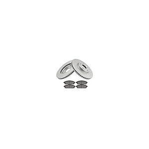 BRAKEUS 5 Lugs Front Brake Rotors and Pads Kits Replacement For 並行輸入品_2