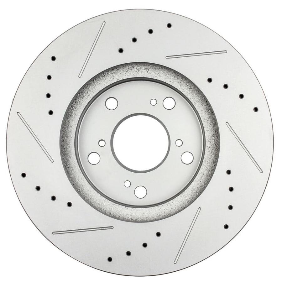 BRAKEUS 5 Lugs Front Brake Rotors and Pads Kits Replacement For 並行輸入品_3