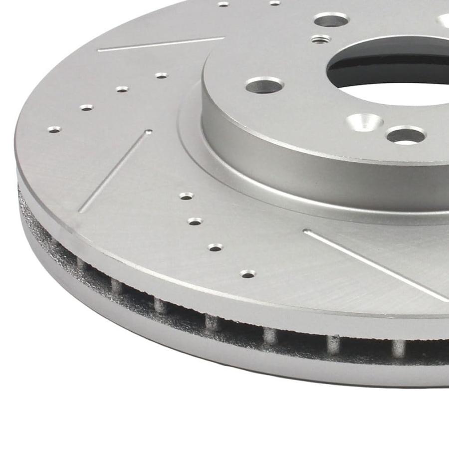 BRAKEUS 5 Lugs Front Brake Rotors and Pads Kits Replacement For 並行輸入品_9