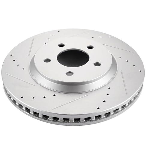 BRAKEUS 5 Lugs Front Brake Rotors Kits Vented Replacement For Fo 並行輸入品_7