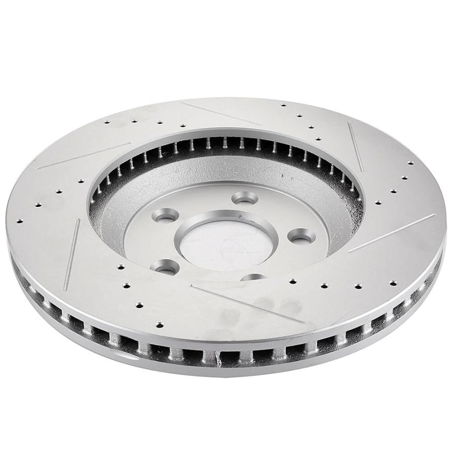 BRAKEUS 5 Lugs Front Brake Rotors Kits Vented Replacement For Fo 並行輸入品_9