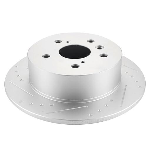 BRAKEUS 5 Lugs Rear Brake Rotors Kits Solid Replacement For Lexu 並行輸入品の画像