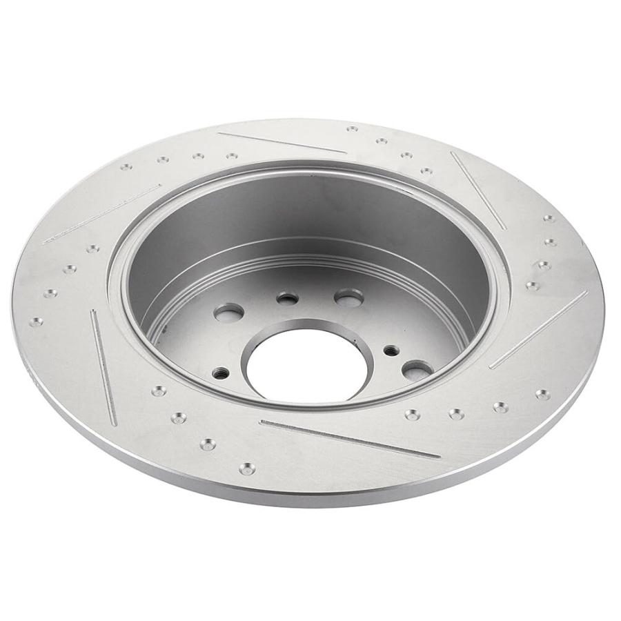 BRAKEUS 5 Lugs Rear Brake Rotors Kits Solid Replacement For Lexu 並行輸入品の画像
