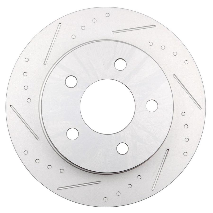 BRAKEUS 5 Lugs Rear Brake Rotors Kits Solid Replacement For Ford 並行輸入品_3