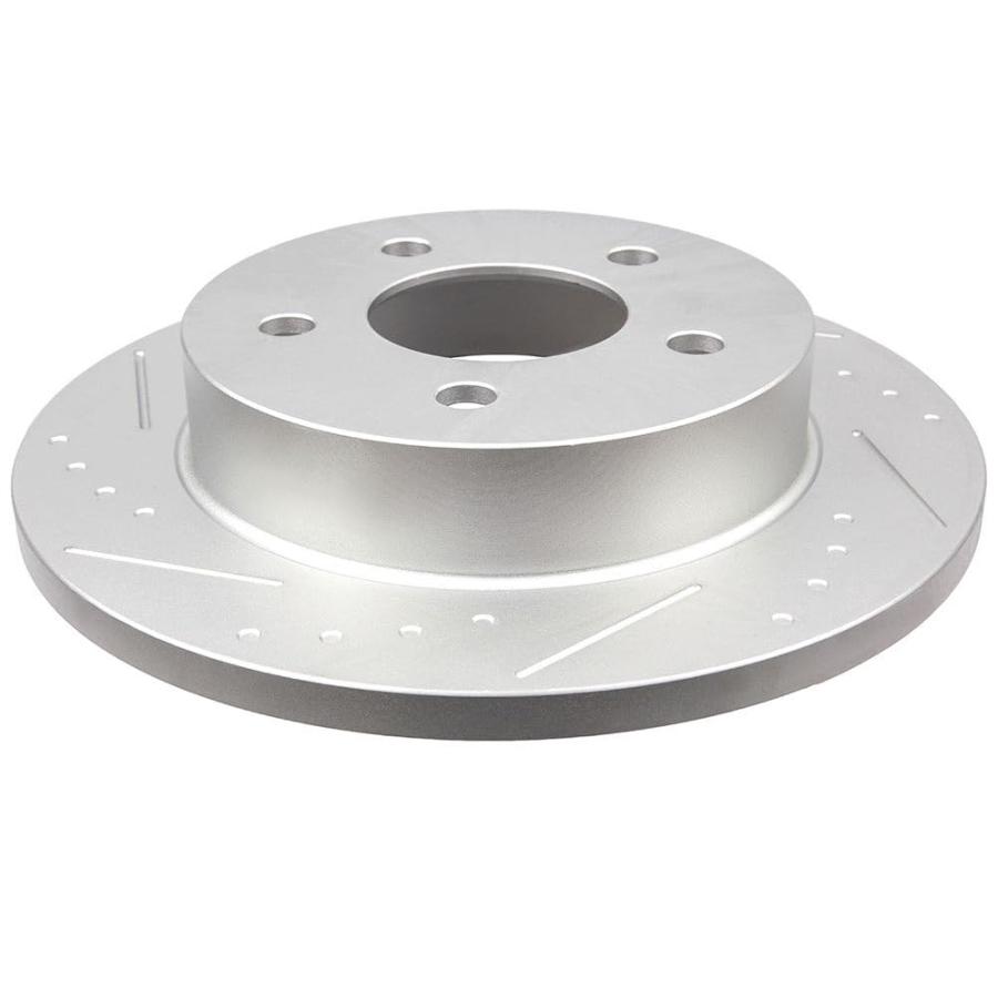 BRAKEUS 5 Lugs Rear Brake Rotors Kits Solid Replacement For Ford 並行輸入品_6