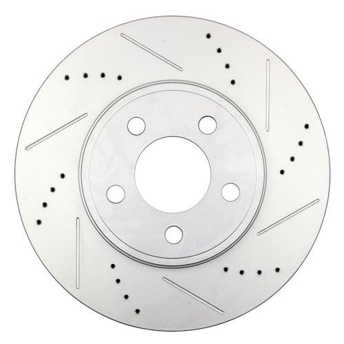 BRAKEUS 5 Lugs Front Brake Rotors Kits Vented Replacement For Fo 並行輸入品_4