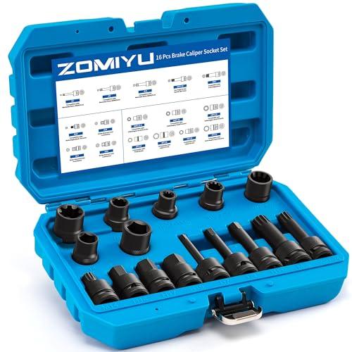 【並行輸入品】 ZOMIYU 16pcs Impact Brake Caliper Socket Set, 1/2\" Square Driveの画像
