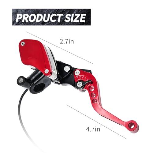 MDEOOSKY 2 Pcs 7/8\" 22mm Motorcycle Brake Clutch Pump Lever with 並行輸入品"_7