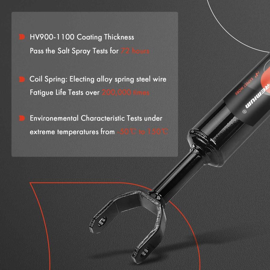 A Premium Front Pair (2) Shock Absorber Compatible with Volkswag 並行輸入品の画像