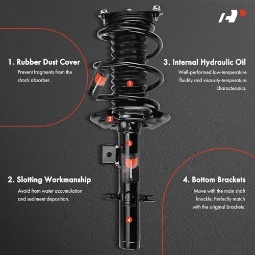 A Premium Front Pair (2) Shock Absorber Compatible with Nissan A 並行輸入品の画像