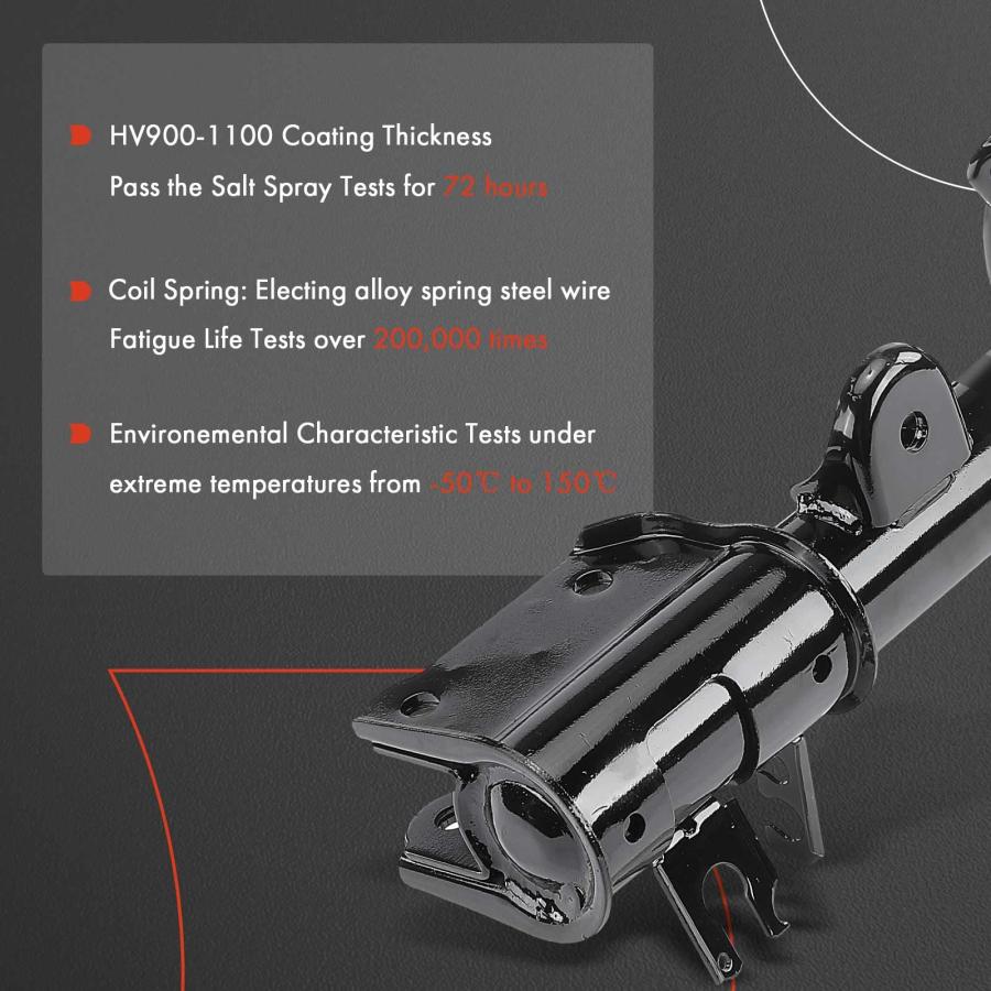 A Premium Rear Pair (2) Shock Absorber Compatible with Jeep Comp 並行輸入品の画像