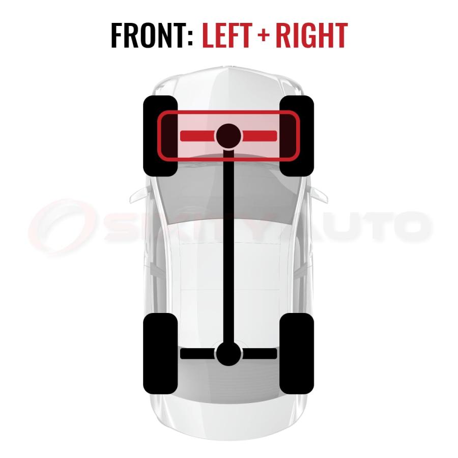 【並行輸入品】 Sixity Auto 2 pc Front CV Axle Kit compatible with Toyota Camryの画像