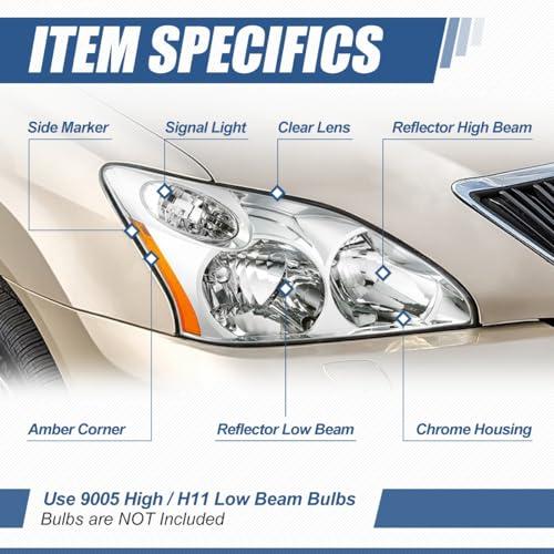 Auto Dynasty Factory Style Halogen Headlight Assembly Compatible 並行輸入品の画像