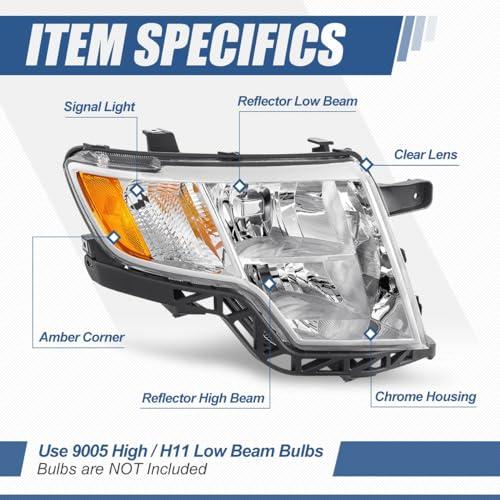 【並行輸入品】 Auto Dynasty Factory Style Halogen Headlight Assembly Compatible_4