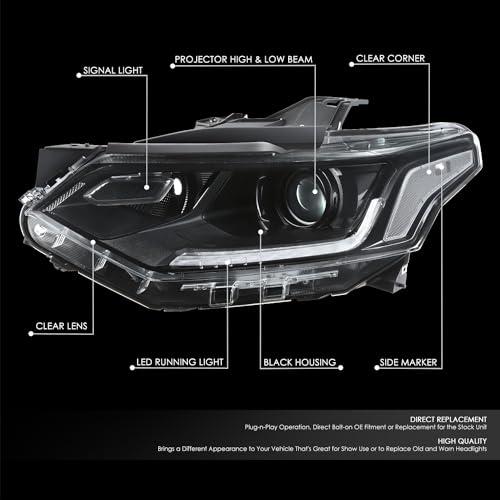 【並行輸入品】 DNA MOTORING Pair of Headlight Assemblies Compatible With Traver