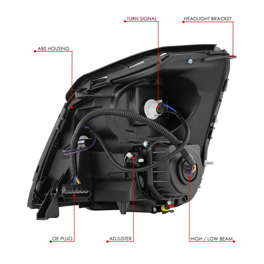 【並行輸入品】 DNA MOTORING Passenger Side (Right) Headlight Assembly Compatiblの画像