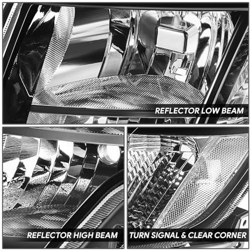 【並行輸入品】 DNA MOTORING Pair of Headlight Assemblies Compatible With Ford E_7