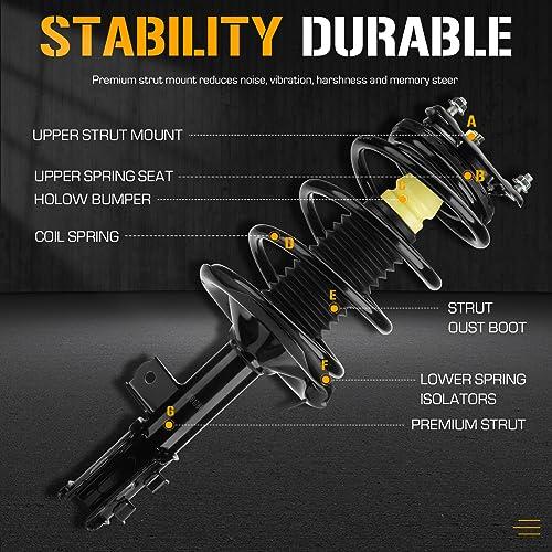 【並行輸入品】 172306 172305 Front Complete Strut Assembly Shock Absorber Fit fの画像
