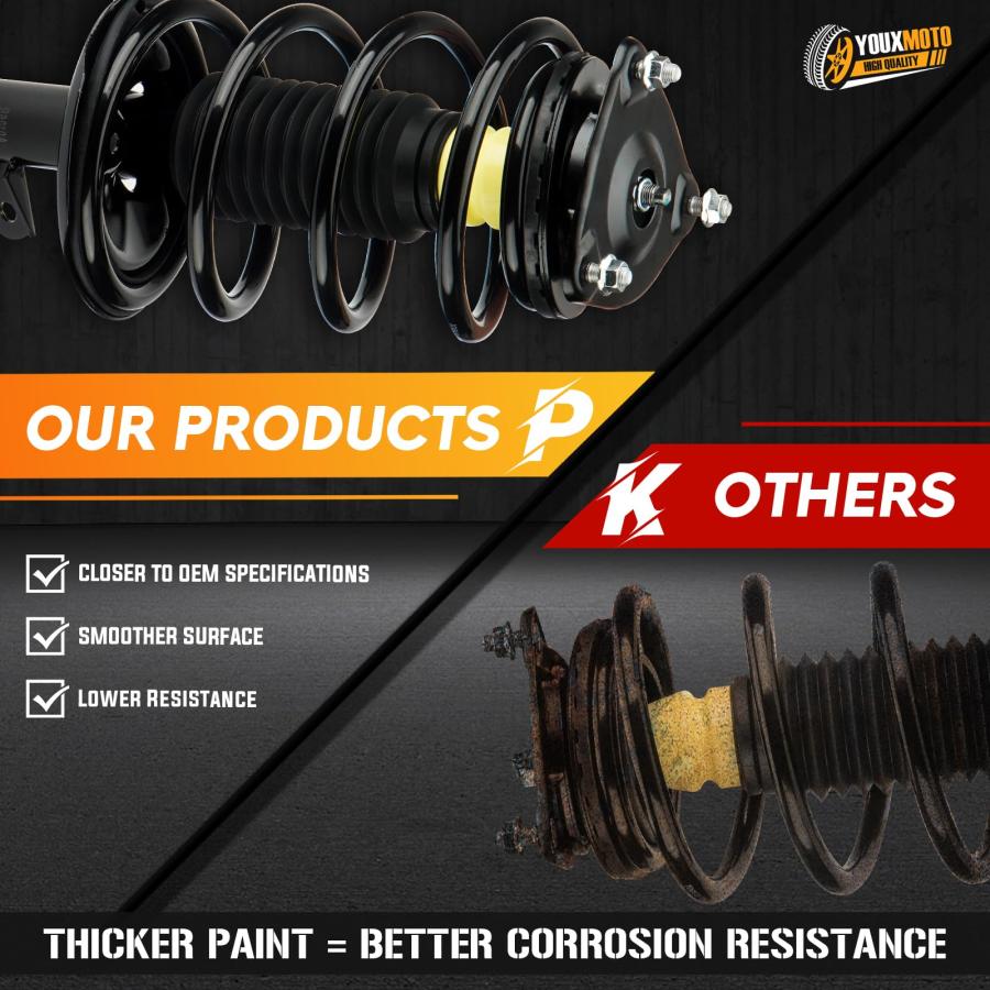 【並行輸入品】 172306 172305 Front Complete Strut Assembly Shock Absorber Fit fの画像