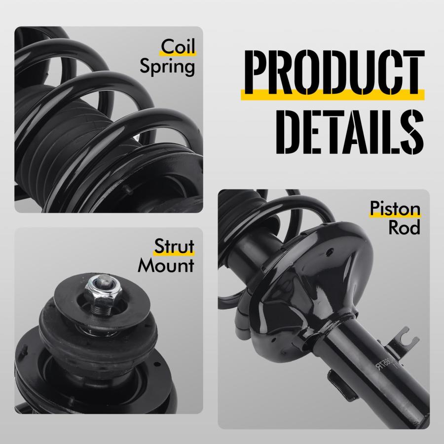 【並行輸入品】 KUSATEC Front Pair Complete Struts Shock Absorber fit for Chevy_6