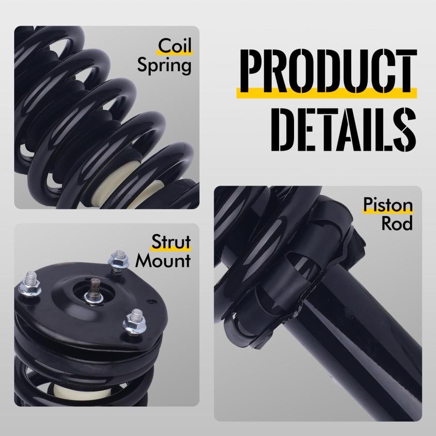 KUSATEC Front Pair Complete Struts Shock Absorber fit for Ford F 並行輸入品の画像
