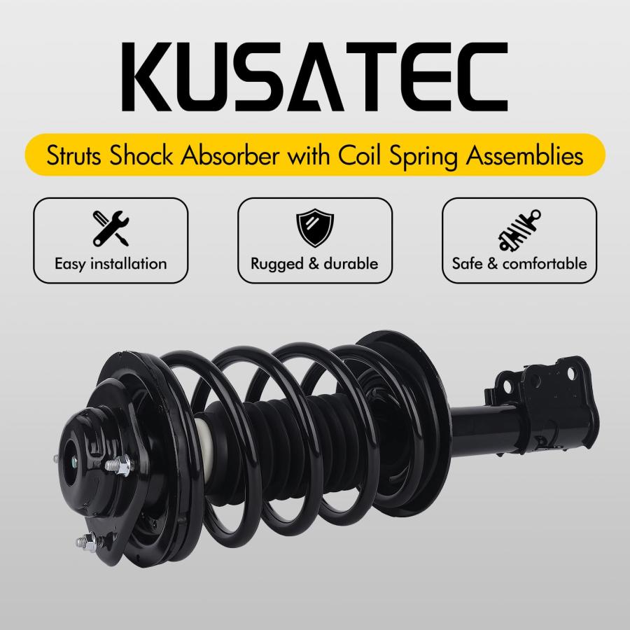 【並行輸入品】 KUSATEC Front Pair Complete Struts Shock Absorber fit for Chryslの画像