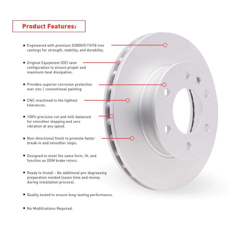 【並行輸入品】 Dynamic Friction Company Brake Kit For 2014 2017 Nissan LEAF| Frの画像