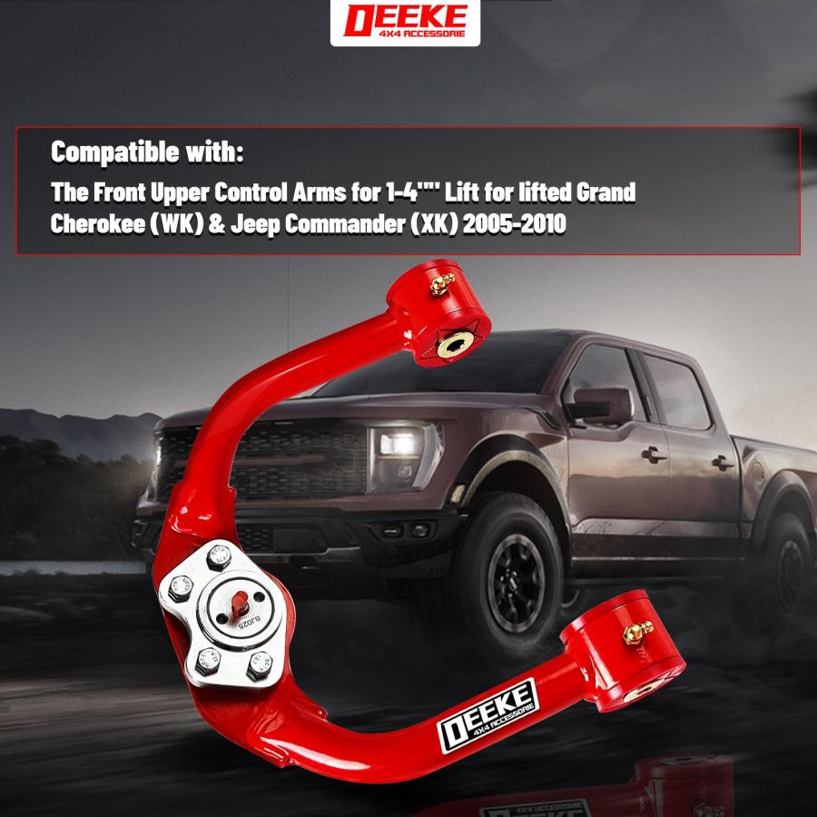 【並行輸入品】1 4in リフトフロントアッパーコントロールアーム Jeep Grand Cherokee (WK) \u0026 Jeep Comma