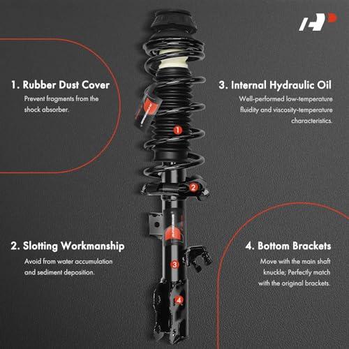 A Premium Front Pair (2) Complete Strut and Coil Spring Assembly 並行輸入品の画像