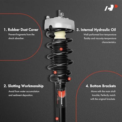 A Premium Front Pair (2) Complete Strut and Coil Spring Assembly 並行輸入品の画像