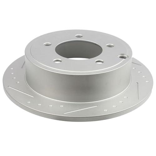 INEEDUP 10.32" Disc Brake Kit Drilled & Slotted Rotors and Ceram 並行輸入品