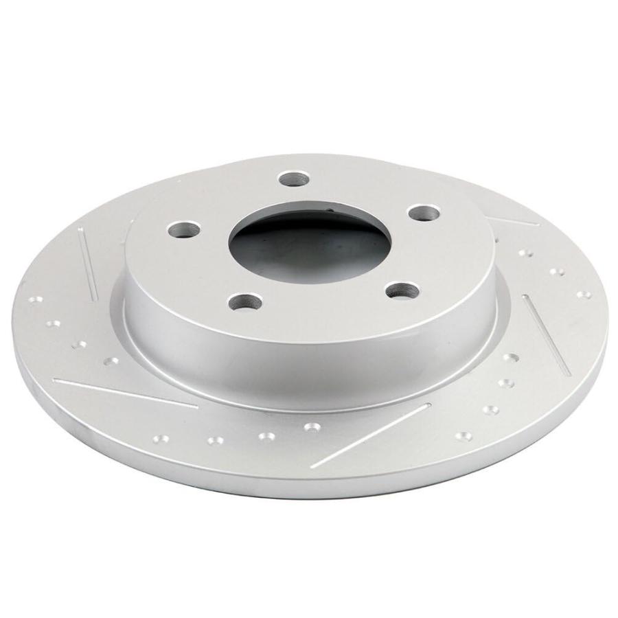 INEEDUP 10.44\" Disc Drilled \u0026 Slotted Brake Rotors Rear For Mazd 並行輸入品"_6