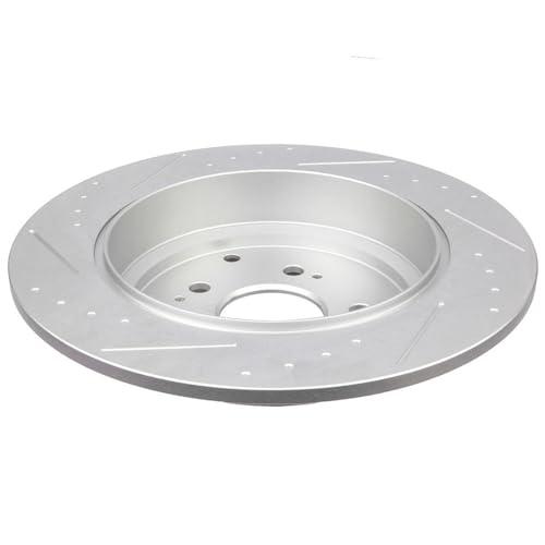 INEEDUP 13.15" Disc Drilled & Slotted Brake Rotors Rear For Acur 並行輸入品_4