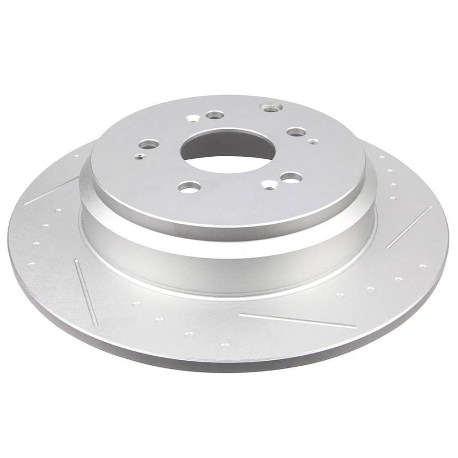INEEDUP 13.15" Disc Drilled & Slotted Brake Rotors Rear For Acur 並行輸入品_6