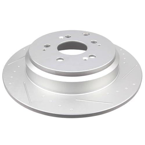 INEEDUP 13.15" Disc Drilled & Slotted Brake Rotors Rear For Acur 並行輸入品_7