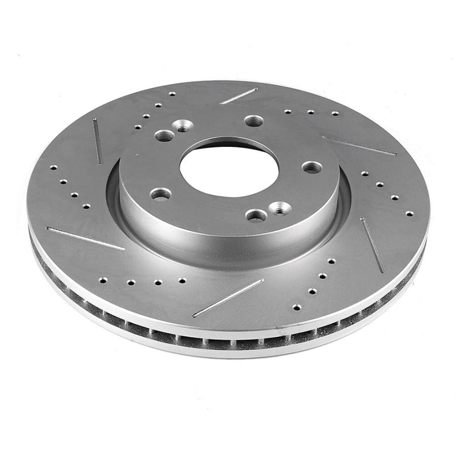 INEEDUP 5 Lugs Disc Drilled & Slotted Brake Rotors Front For Hyu 並行輸入品_6
