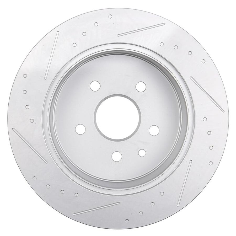 INEEDUP 12.08" Disc Drilled & Slotted Brake Rotors Rear For Lexu 並行輸入品_6
