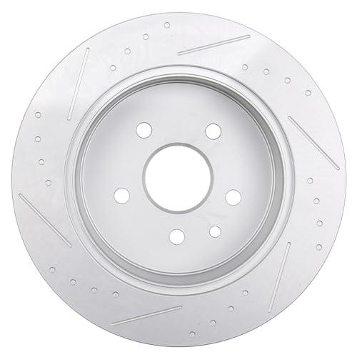 INEEDUP 12.08" Disc Drilled & Slotted Brake Rotors Rear For Lexu 並行輸入品_7
