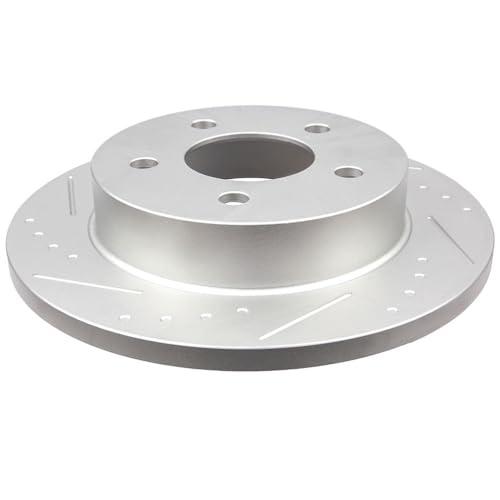 INEEDUP 10.52" Disc Drilled & Slotted Brake Rotors Rear For Ford 並行輸入品_7