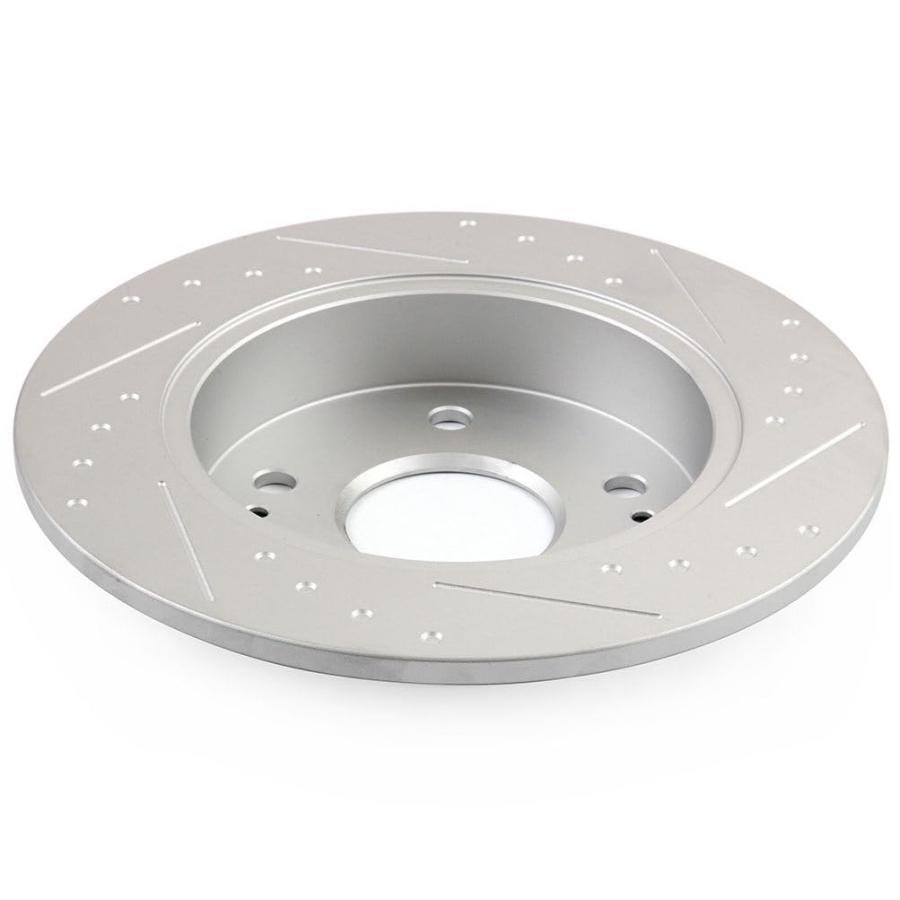 INEEDUP 10.23\" Disc Drilled \u0026 Slotted Brake Rotors Rear For Acur 並行輸入品の画像