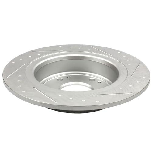 INEEDUP 11.1" Disc Drilled & Slotted Brake Rotors Rear For Acura 並行輸入品_4