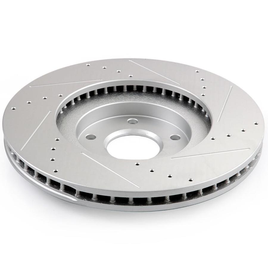 INEEDUP 5 Lugs Disc Brake Kit Drilled \u0026 Slotted Rotors and Ceram 並行輸入品の画像