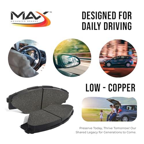 [リア] Max Brakes カーボンセラミックパッド KT016052 Max Advanced Brakes Rear Br 並行輸入品の画像