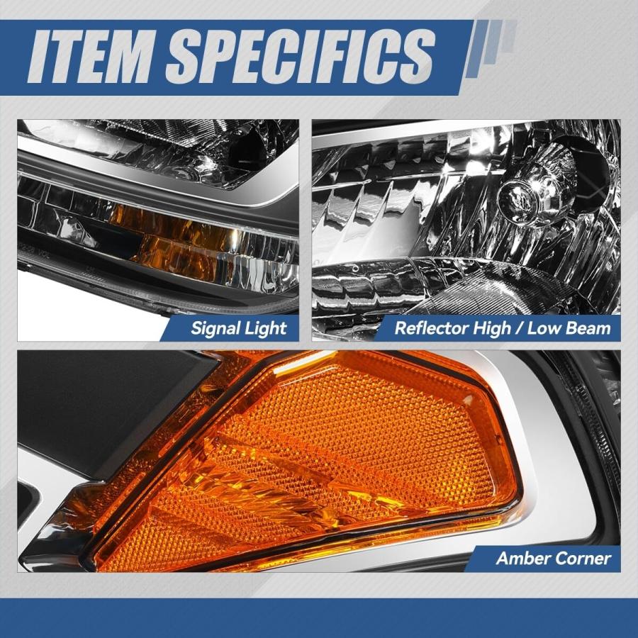 Auto Dynasty Facotry Style Headlights Assembly Compatible with S 並行輸入品